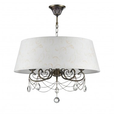 Люстра FR2904-PL-05C-BZ Brossard Classic Freya