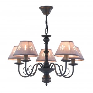 Люстра FR2537PL-05GR Emily Classic Freya