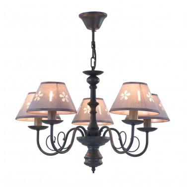 Люстра FR2537PL-05GR Emily Classic Freya
