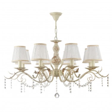 Люстра FR3612-PL-08-BG Serra Floristic Freya